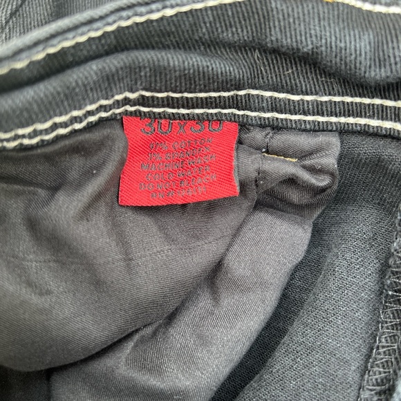 Y2K Ace Of Diamond White Stitched Jeans - Picture 4 of 5